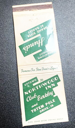 Northwood Inn - Matchbook (newer photo)